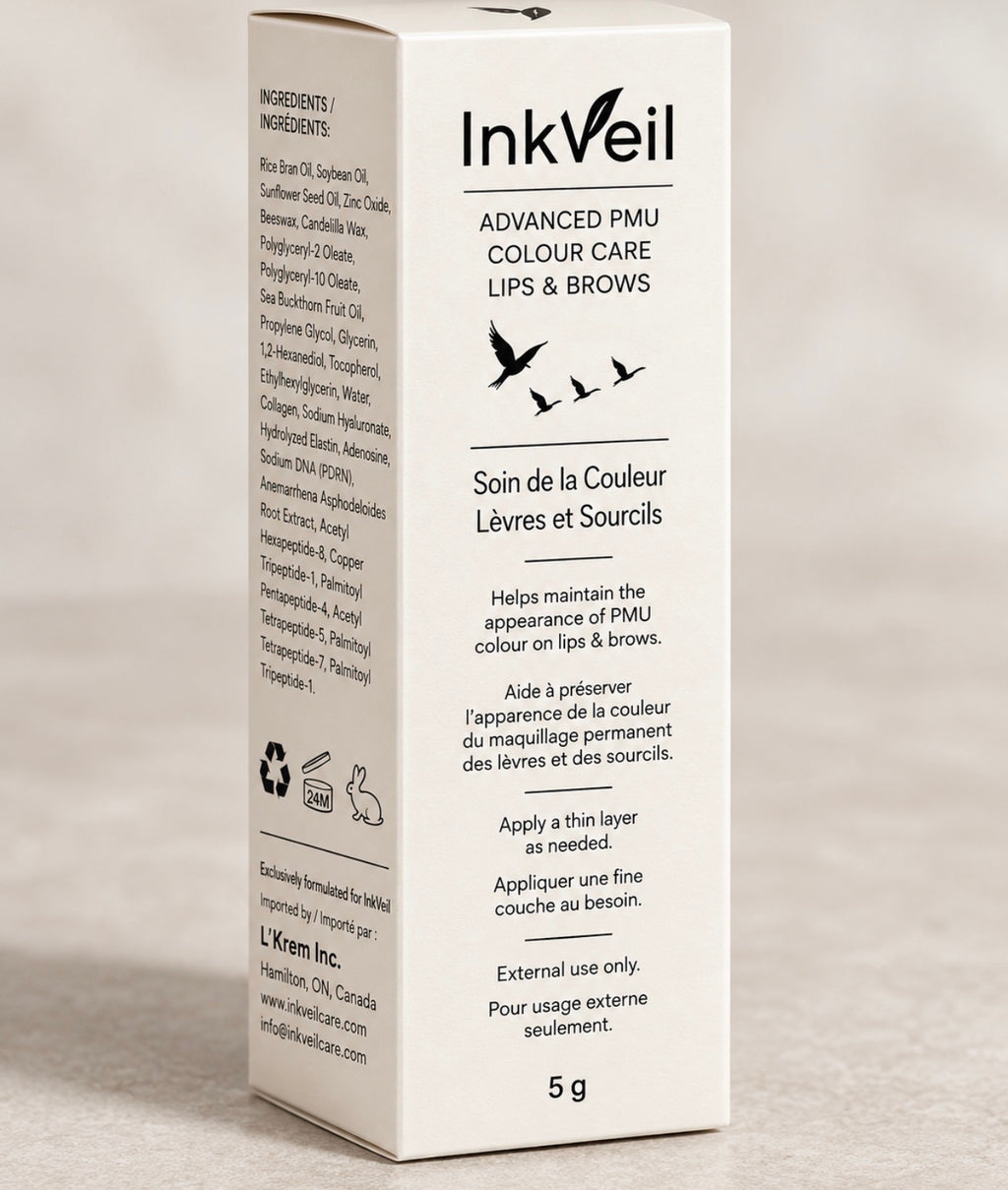 InkVeil PMU Colour Care Balm Lips and Brows -5g